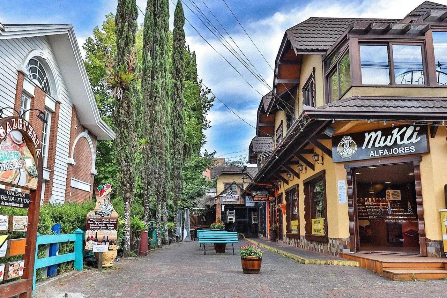 Апартаменти Locar-In Gramado - Loft A 50 M Da Rua Coberta. Екстер'єр фото